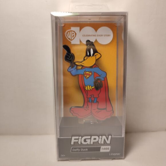 Looney Tunes Daffy Duck Superman FigPin 1466 Official Collectible Enamel Pin - Picture 1 of 3